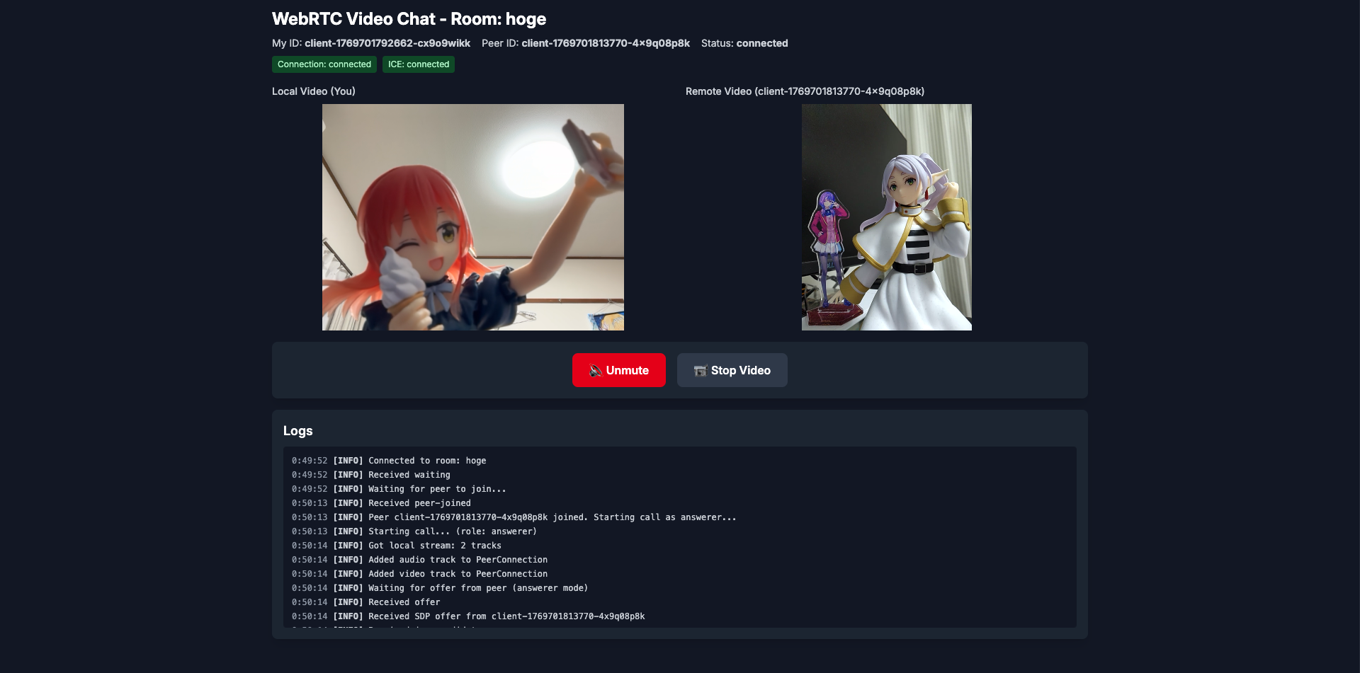 ビデオチャット